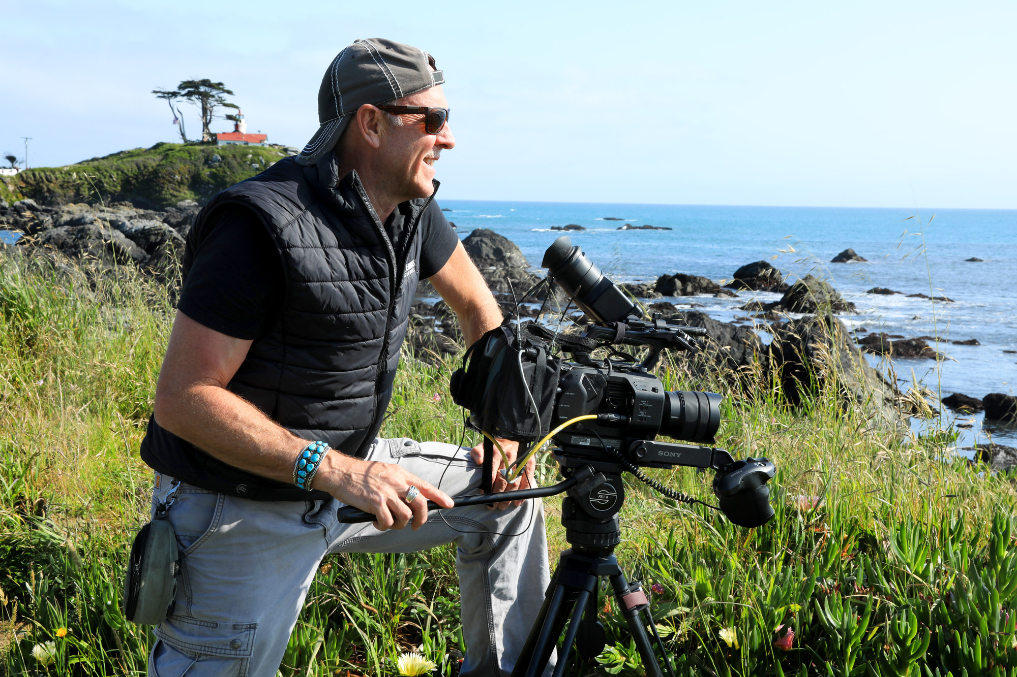Cameron Mitchell with camera
