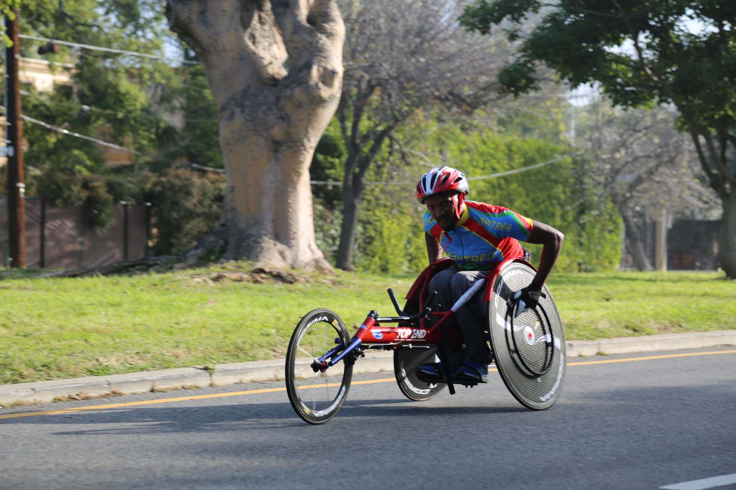 biker racing in lowered bike
