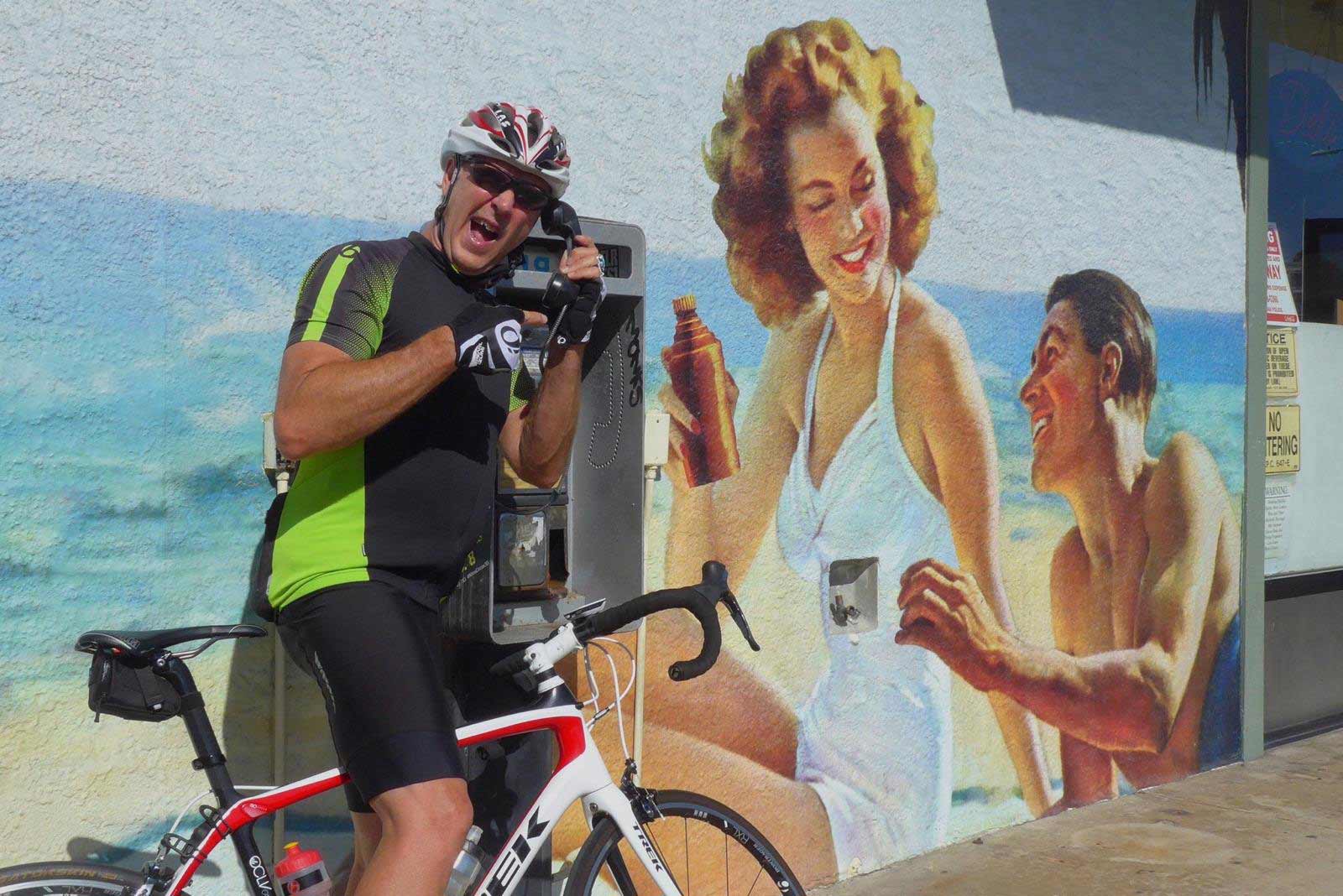 cameron mitchell on bike on payphone