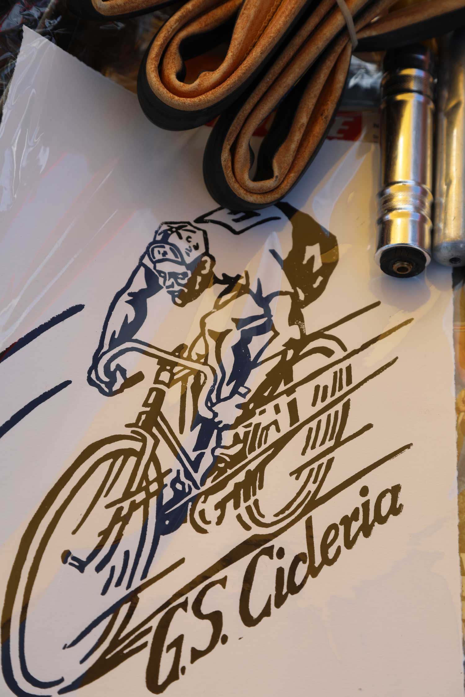 cameron mitchell drawing of racer on bike
