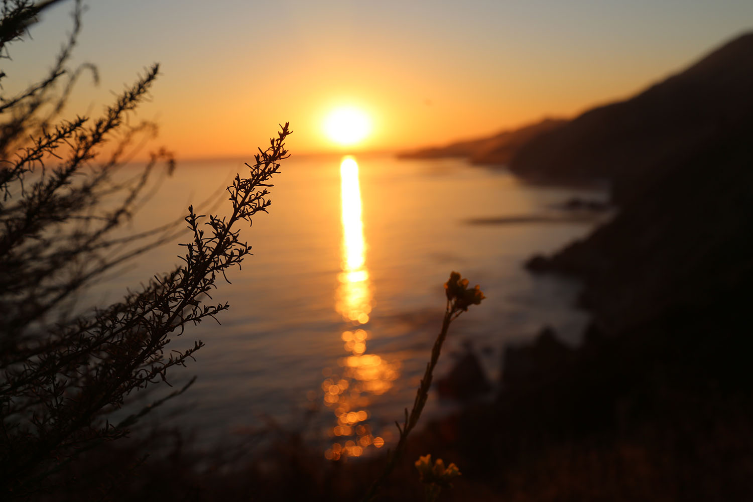Coastal California sunset
